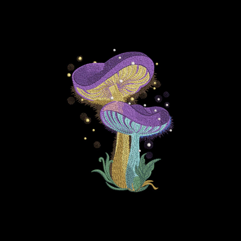 Magic Mushroom embroidery design