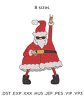 Merry Santa, machine embroidery design