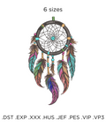 Dream catcher, machine embroidery design