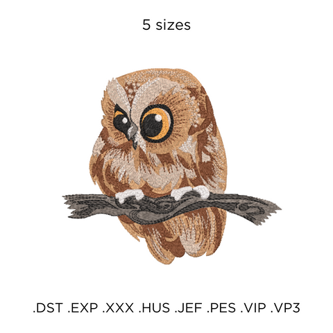 Cute Owl, machine embroidery design