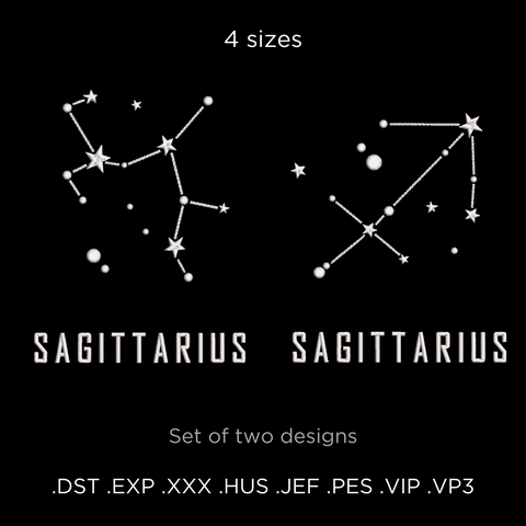 Constellation Sagittarius - Hoop&Stitch