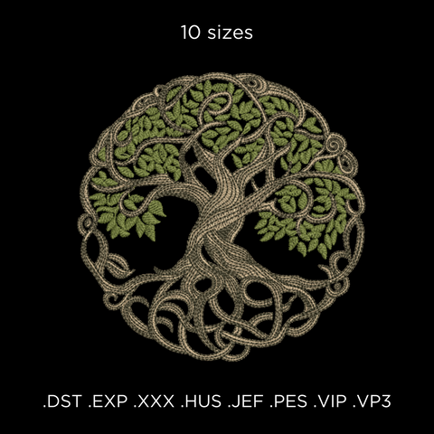 Tree of Life, machine embroidery design