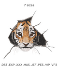 Baby Tiger, machine embroidery design