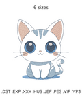 Cute anime Kitten - Hoop&Stitch