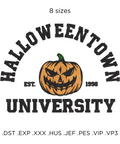 Halloweentown University machine embroidery design