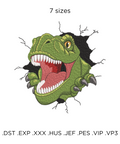 T-Rex Dinosaur - Hoop&Stitch