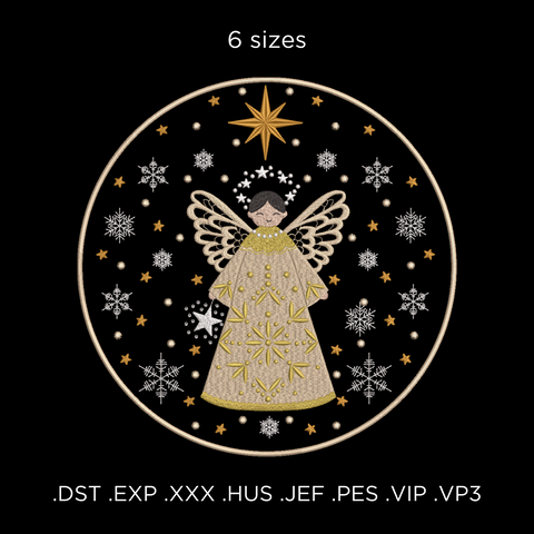 Machine embroidery design,Christmas Angel