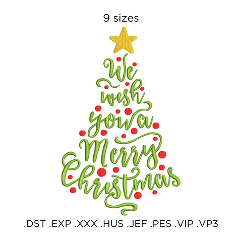 Machine embroidery design ,Christmas Tree