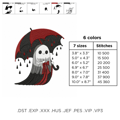 Ghost with umbrella