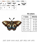 Beautiful butterfly, machine embroidery design