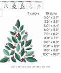 machine embroidery design, Christmas Tree