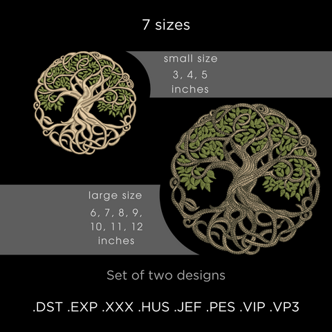 Tree of Life, machine embroidery design