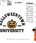 Halloweentown University machine embroidery design