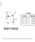 Constellation Sagittarius - Hoop&Stitch