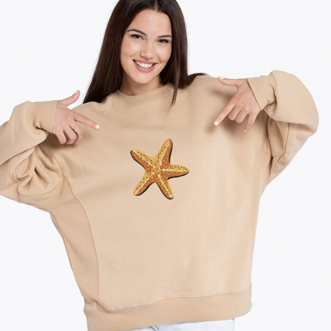 Sea star, machine embroidery design