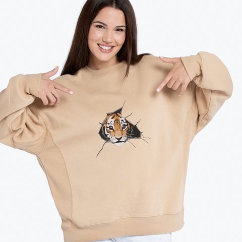 Baby Tiger, machine embroidery design