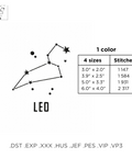 Constellation Leo, machine embroidery design