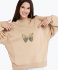 Floristic butterfly, machine embroidery design