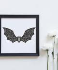 Bat is lace, machine embroidery design