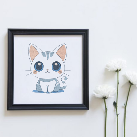 Cute anime Kitten - Hoop&Stitch