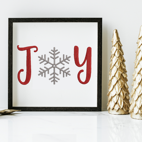 machine embroidery design Christmas JOY