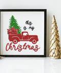 machine embroidery design Christmas tree in the car This is my Christmas