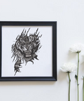 iger Roars, machine embroidery design