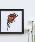 Dragon's eye abstraction machine embroidery design