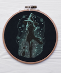 Magical Witch, machine embroidery