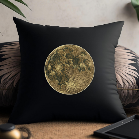 Sepia Moon, machine embroidery design