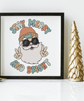 machine embroidery design Happy Santa