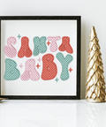 machine embroidery design Santa Baby