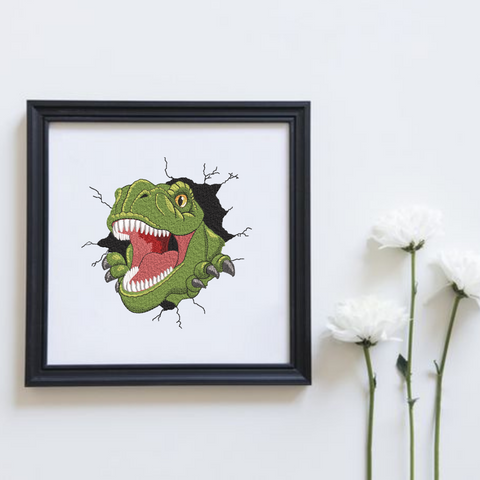 T-Rex Dinosaur - Hoop&Stitch