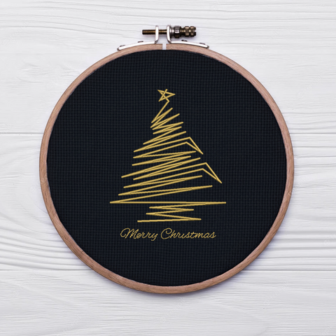 Christmas Funny Tree, machine embroidery design