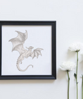 Flying Dragon, machine embroidery design