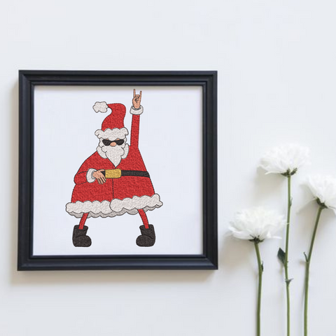 Merry Santa, machine embroidery design