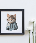 The Cat in a Sweatshirt, machine embroidery design