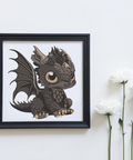 Cute Baby Dragon, machine embroidery design