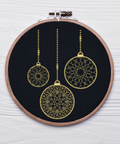 Openwork Christmas Balls machine embroidery design