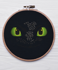 Dragon Eyes machine embroidery design