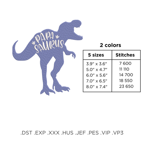 The dinosaur family - Hoop&Stitch