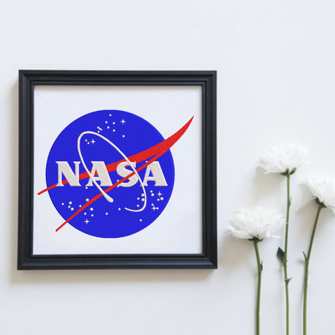 NASA Emblem, machine embroidery design