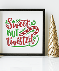 machine embroidery design Sweet but twisted Christmas