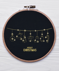 Christmas Gold Decorations machine embroidery design