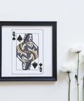 Queen of Spades, embroidery design