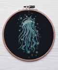 Jellyfish, embroidery design