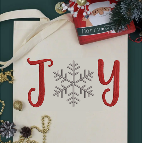 machine embroidery design Christmas JOY