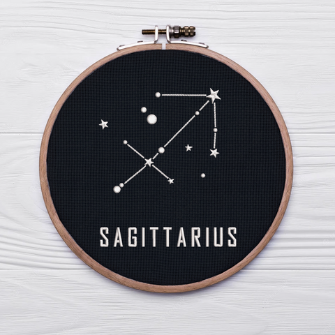 Constellation Sagittarius - Hoop&Stitch