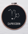 Constellation Capricorn, machine embroidery design