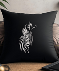 Zebra on Black Background - Hoop&Stitch